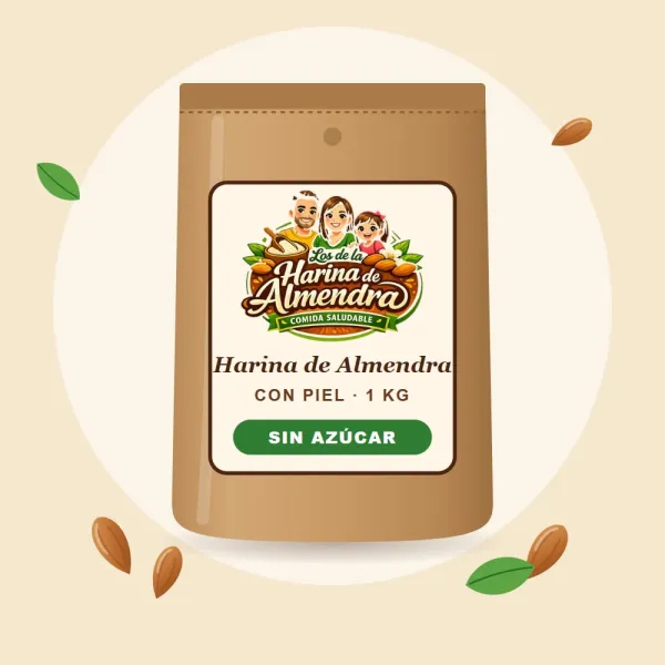 Harina de almendra con piel sin azúcar — Los de la Harina de Almendra