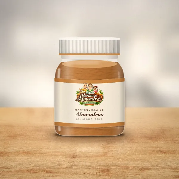 Mantequilla de almendra con azúcar 300 g — Los de la Harina de Almendra