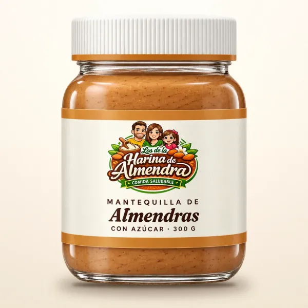 Mantequilla de almendra con azúcar 300 g - Los de la Harina de Almendra, Rancagua